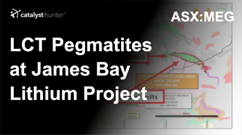 MEG finding pegmatites at its James Bay lithium project
