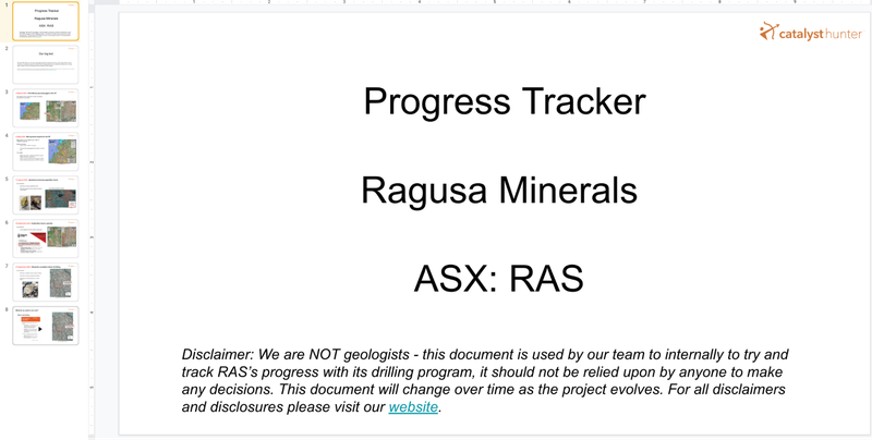 RAS Progress Tracker