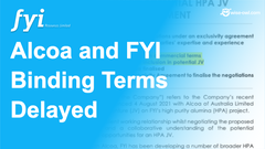 Alcoa and FYI binding terms delayed