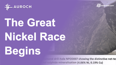 AOU - The Great Nickel Race Begins