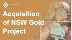 TG1 - Acquisition of NSW Gold Projects