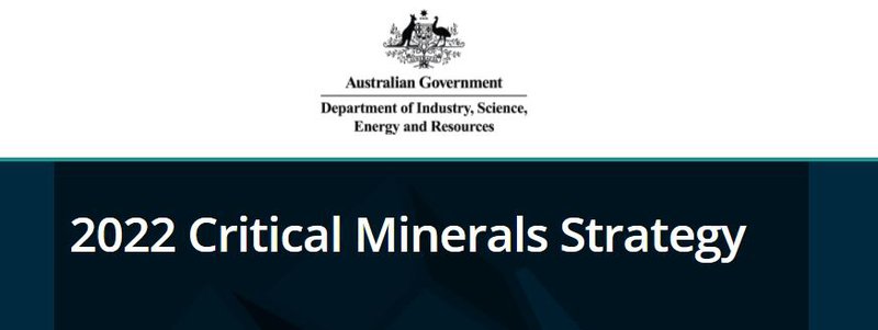 Australia’s 2022 Critical Minerals Strategy